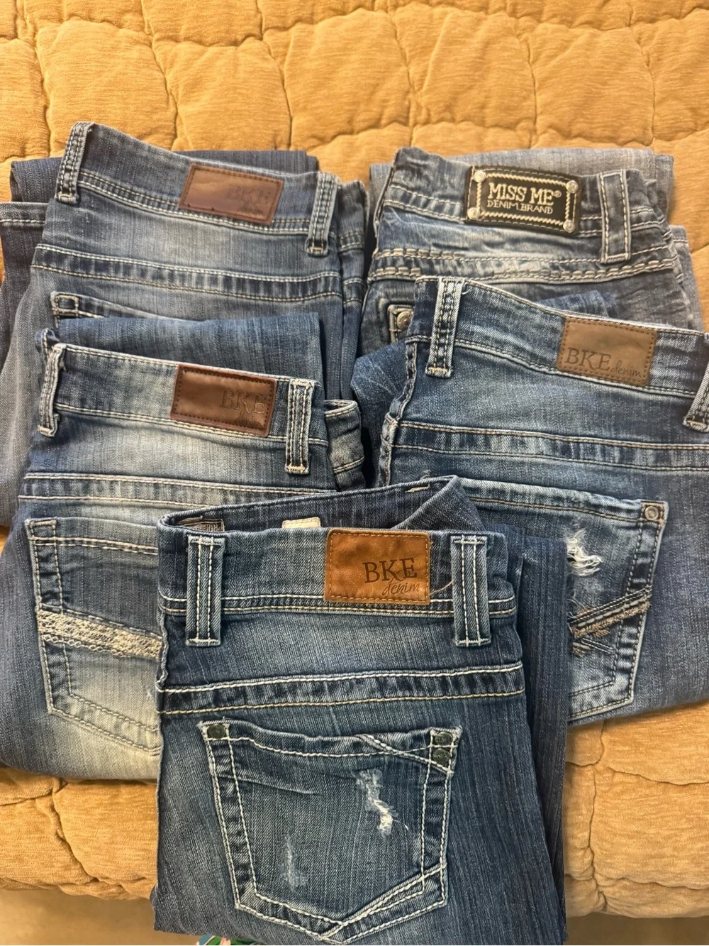 Women's Denim Jeans Bundle - Faded & Distressed Washes VARIOUS sizes & styles